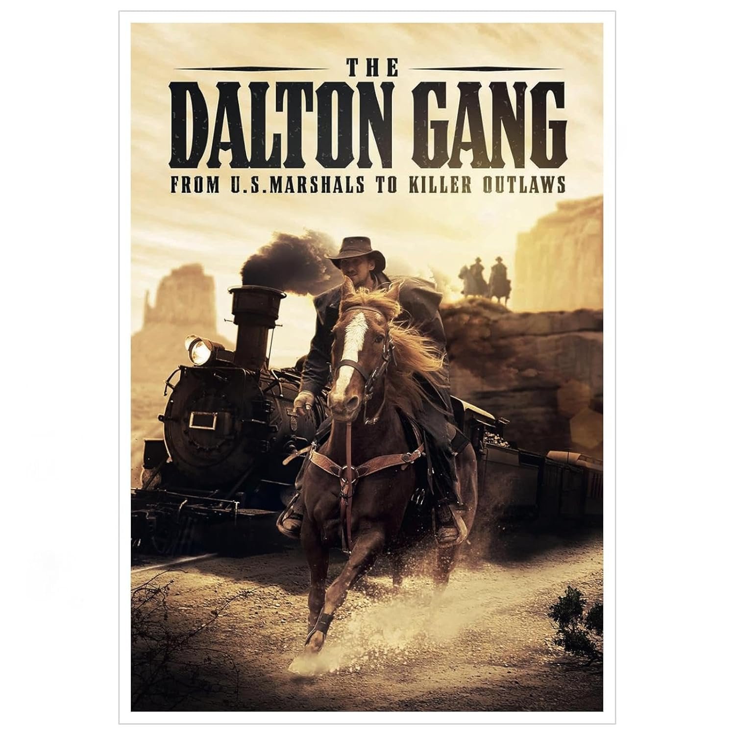 The Dalton Gang Movie Poster Wall Art Western Story Canvas Prints Classic Movies Poster For Home Office Cinema Decorations With Framed 36"x24"