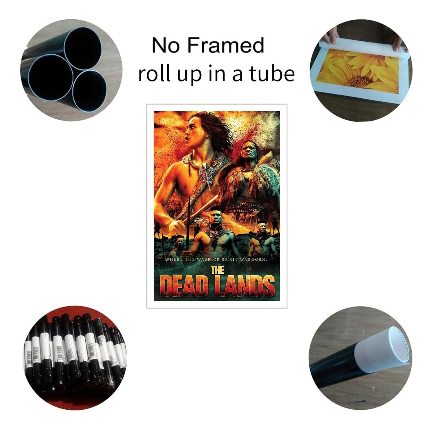 The Dead Lands Movie Poster Canvas Prints Action Movies Classic Movies Poster Wall Art For Home Office Cinema Decorations Unframed 24"x16"