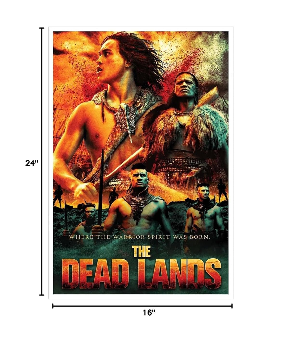 The Dead Lands Movie Poster Canvas Prints Action Movies Classic Movies Poster Wall Art For Home Office Cinema Decorations Unframed 24"x16"