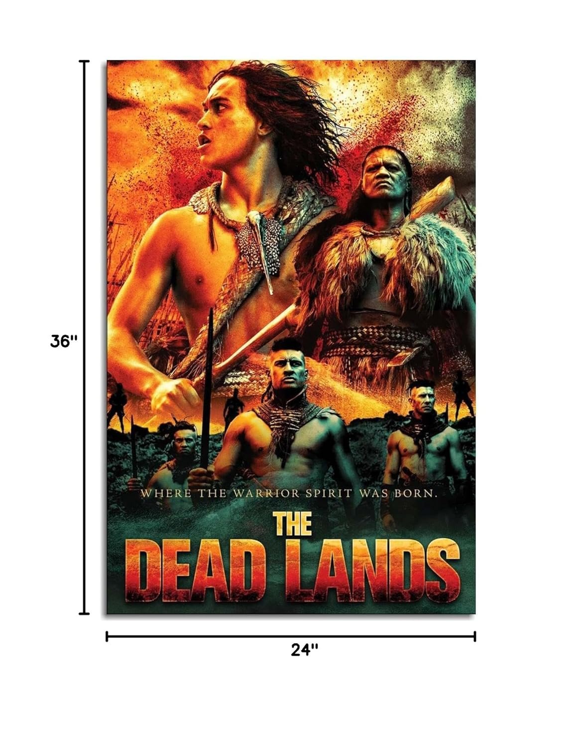 The Dead Lands Movie Poster Canvas Prints Action Movies Classic Movies Poster Wall Art For Home Office Cinema Decorations Unframed 24"x16"