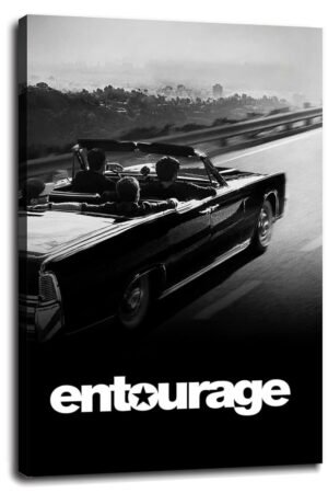 The Entourage Movie Poster Wall Art Comedy Movie posters Canvas Prints Friendship Drama Movie Poster For Home Office Bedroom Decorations With Framed 30"x20"