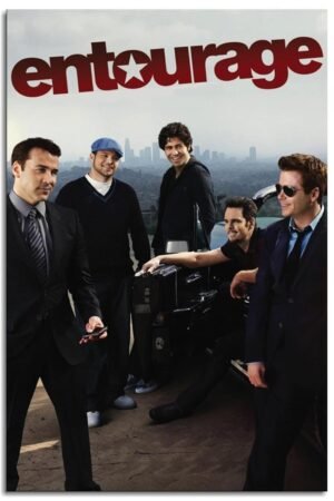 The Entourage Movies Poster Canvas Prints Interesting Drama Films poster Friendship Companion Movie Posters Wall Art For Home Office Bedroom Decorations Noframed 36"x24"