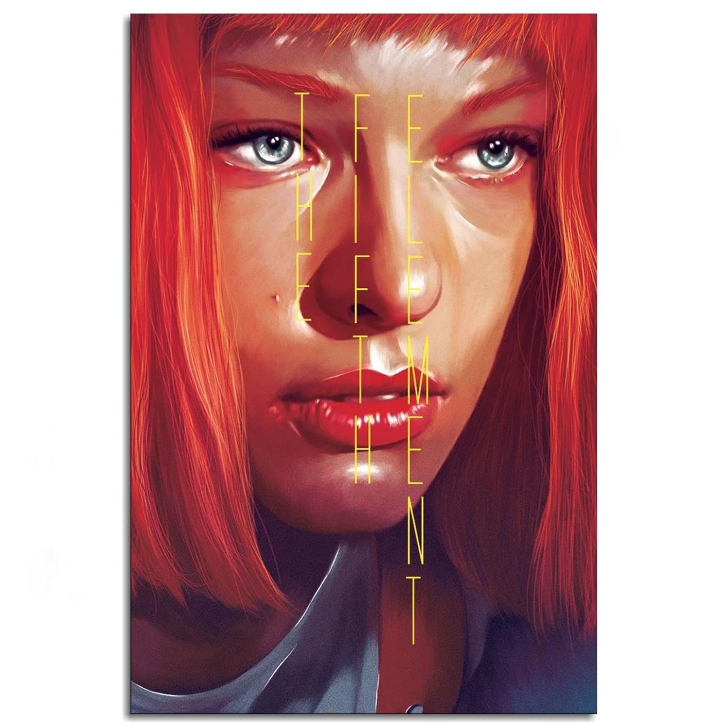 The Fifth Elements Movie Poster Science Fiction Films posters Canvas Prints Classic Action Movie posters Wall Art For Home Office posters Corridor Decorations With Framed 12"x8"