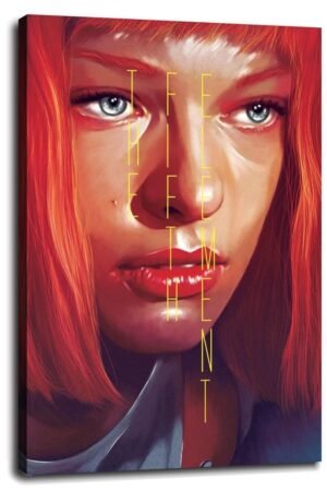 The Fifth Elements Movie Poster Science Fiction Films posters Canvas Prints Classic Action Movie posters Wall Art For Home Office posters Corridor Decorations With Framed 12"x8"