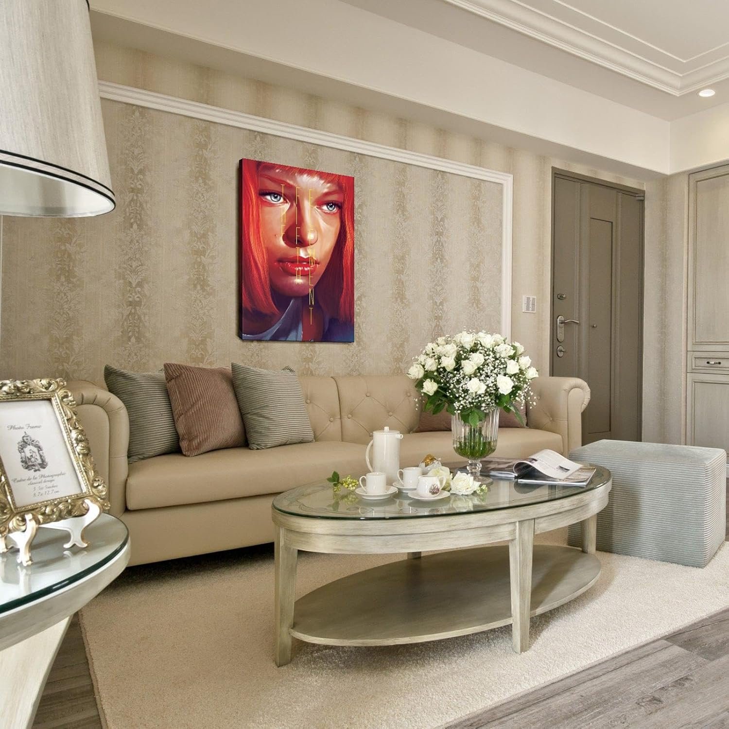 The Fifth Elements Movie Poster Science Fiction Films posters Canvas Prints Classic Action Movie posters Wall Art For Home Office posters Corridor Decorations With Framed 12"x8"