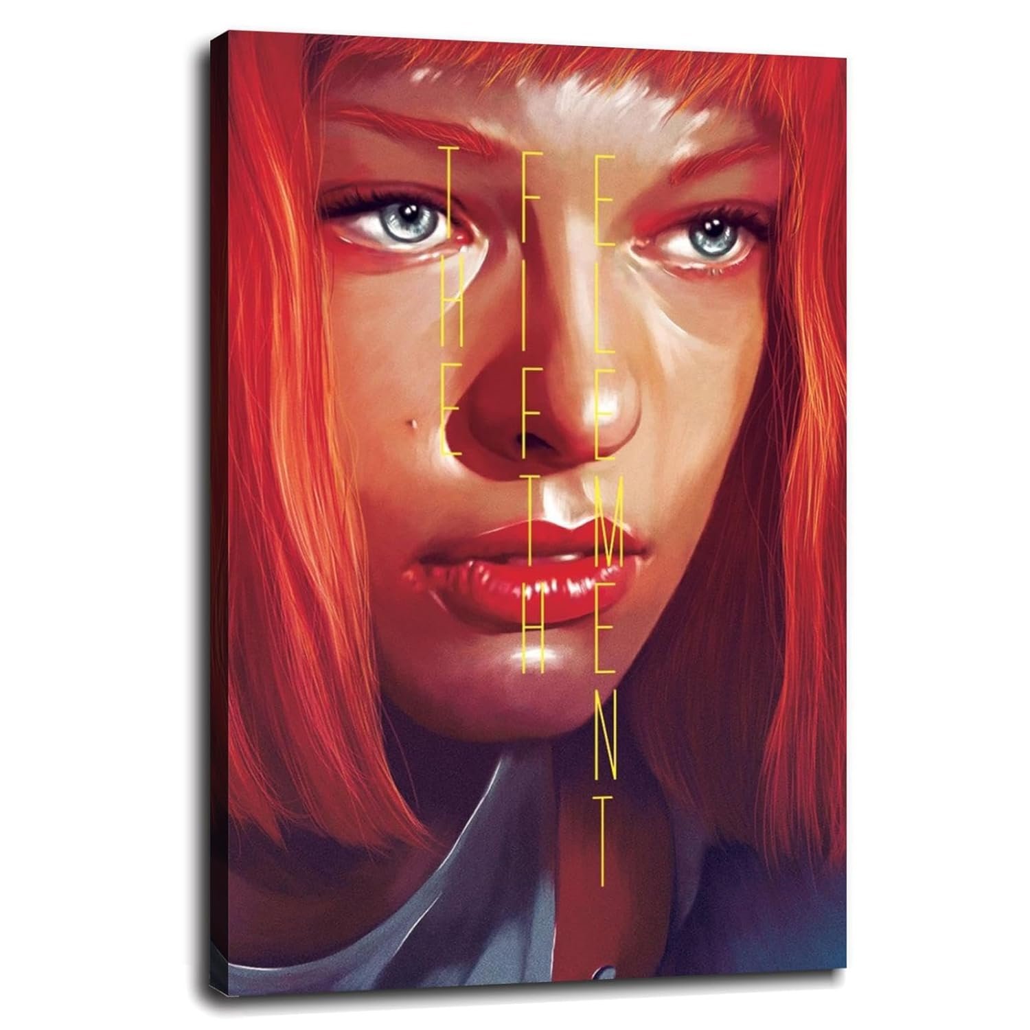 The Fifth Elements Movie Poster Science Fiction Films posters Canvas Prints Classic Action Movie posters Wall Art For Home Office posters Corridor Decorations With Framed 12"x8"