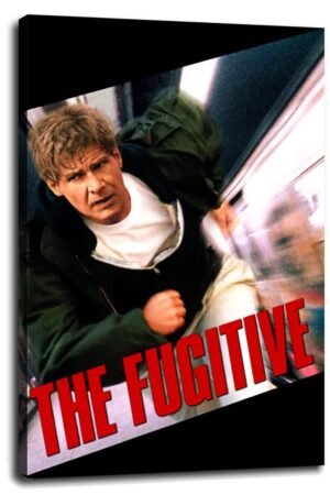 The Fugitive (1993) Movie Poster Wall Art Action Movies Canvas Prints Classic Movies Poster For Home Office Cinema Decorations With Framed 30"x20"