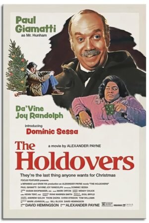 The Holdovers Movies Posters Canvas Prints Drama Comedy Films Classic Comedy Film Poster Wall Art For Home Office Living Room Decorations Unframed 12"x8"