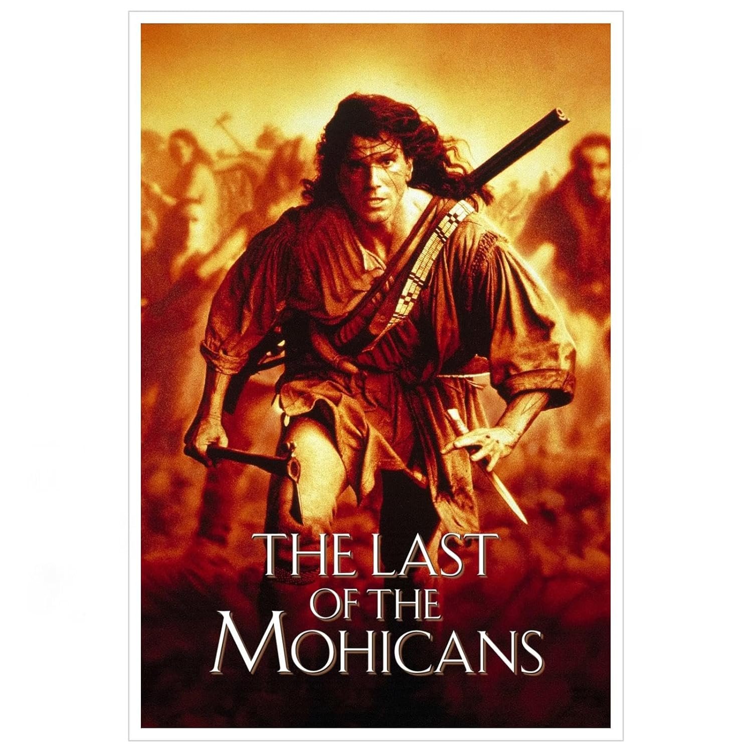 The Last Of The Mohicans Movies Poster Canvas Prints Love War Films poster War Adventure Film Posters Wall Art For Home Office Bedroom Decorations Noframed 36"x24"