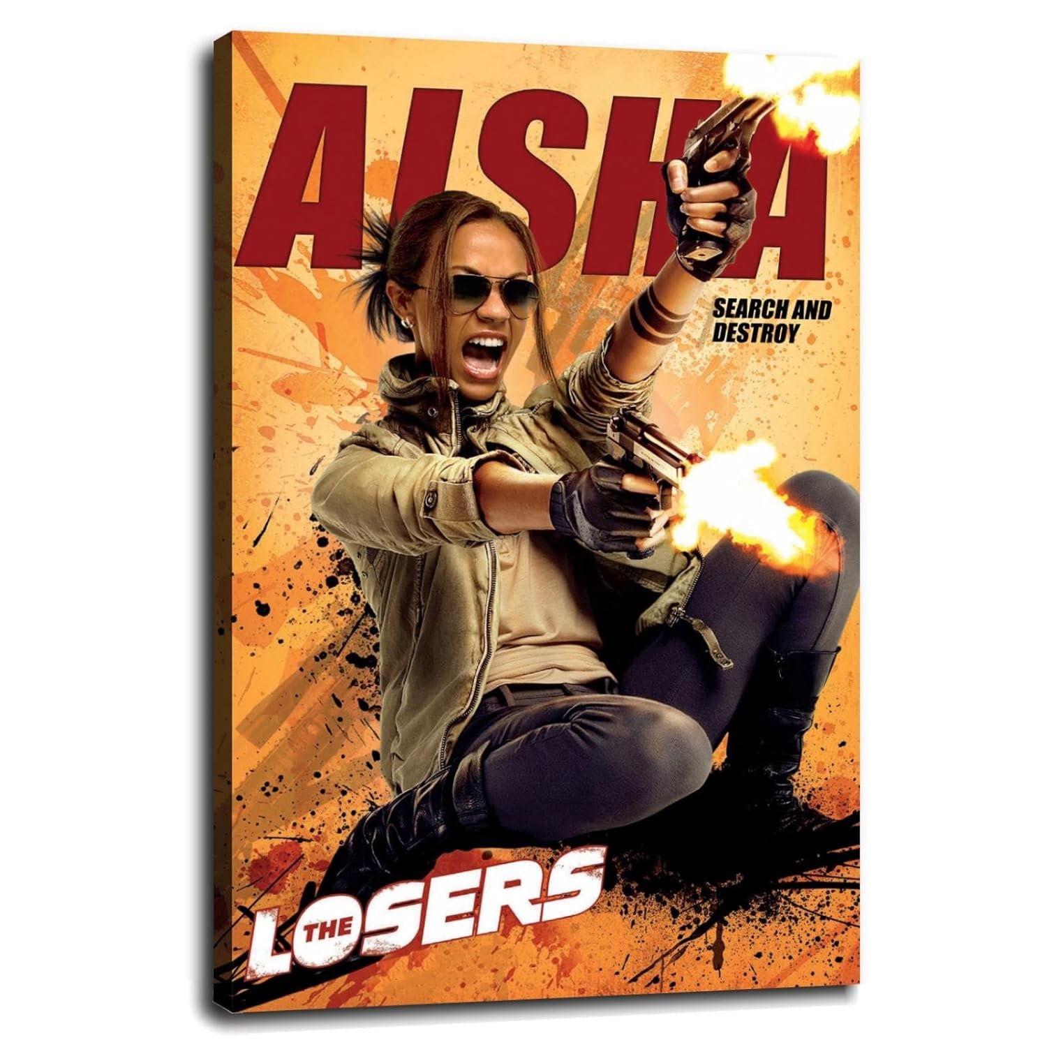 The Losers Poster Canvas Prints Action-adventure Classic Movies Poster Wall Art For Home Office Cinema Decorations With Framed 12"x8"