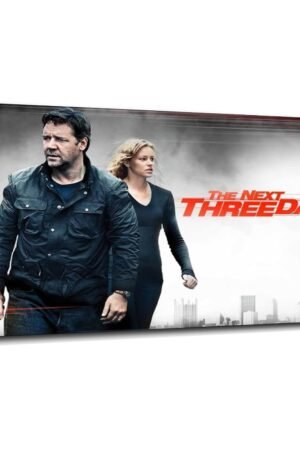 The Next Three Days Movie Poster Canvas Prints Save Lover Action Movies Poster Wall Art For Home Office Cinema Decorations With Framed 36"x20"