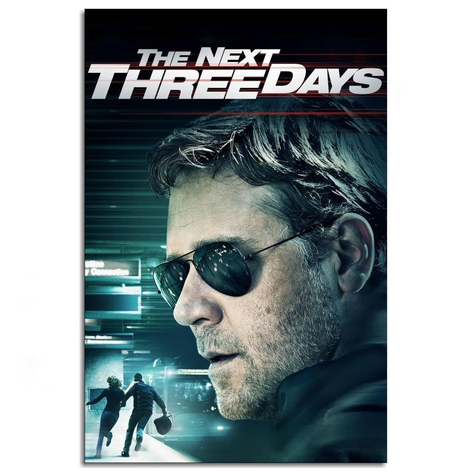 The Next Three Days Movie Poster Wall Art Save Lover Canvas Prints Action Movies Poster For Home Office Cinema Decorations Unframed 18"x12"