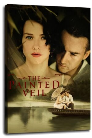 The Painted Veil Movie Poster Canvas Prints Love Story Love Movies Poster Wall Art For Home Office Cinema Decorations With Framed 30"x20"