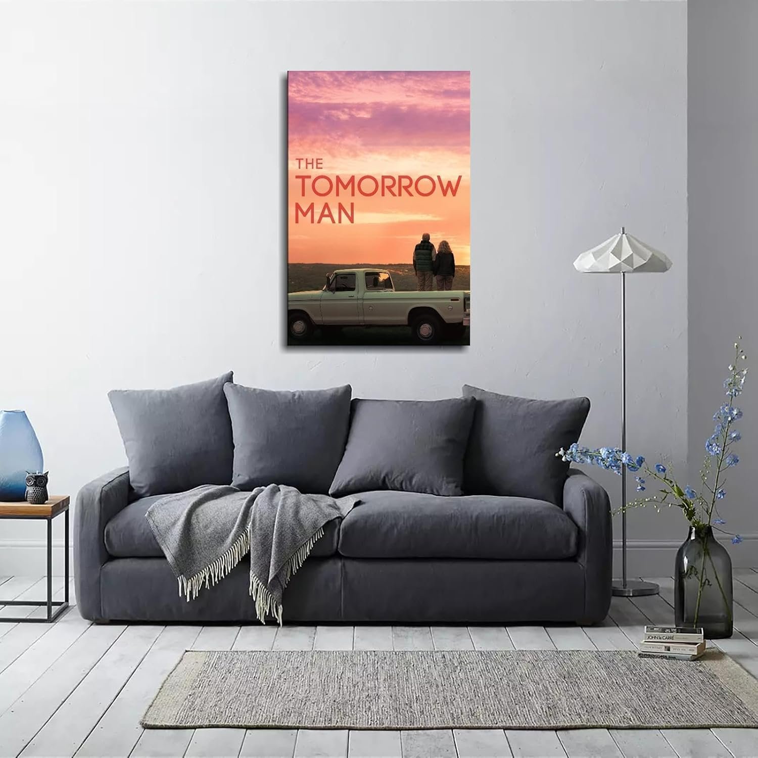 The Tomorrow Man (2019) Movie Poster Poster Love Story Canvas Prints Love Movies Wall Art For Home Office Cinema Decorations With Framed 36"x24"