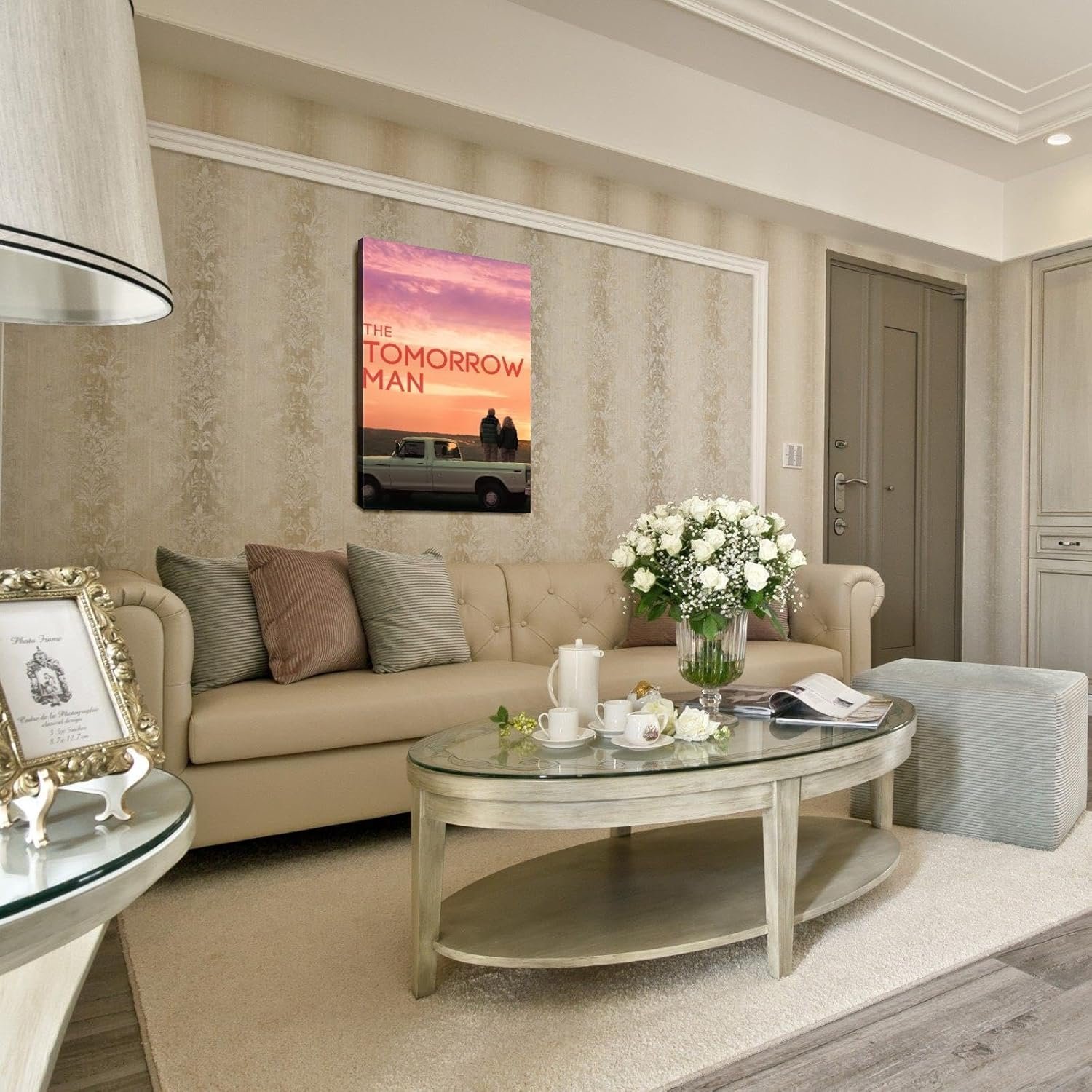 The Tomorrow Man (2019) Movie Poster Poster Love Story Canvas Prints Love Movies Wall Art For Home Office Cinema Decorations With Framed 36"x24"