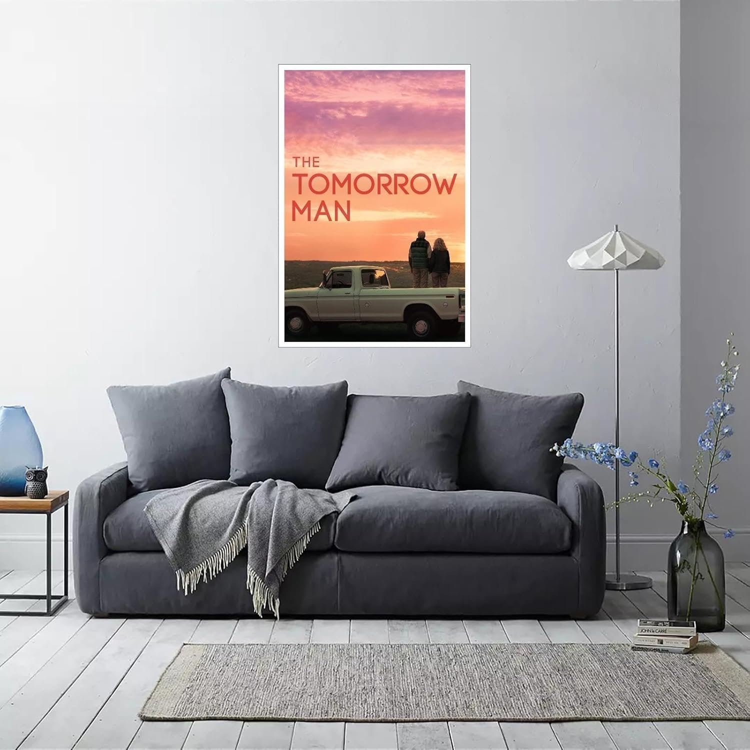 The Tomorrow Man (2019) Movie Poster Poster Love Story Canvas Prints Love Movies Wall Art For Home Office Cinema Decorations With Framed 36"x24"