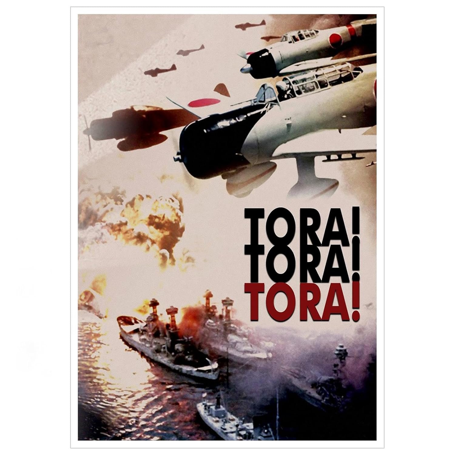 Tora Tora Tora 1970 Poster Wall Art Marine War Canvas Prints War Movies Poster For Home Office Cinema Decorations Unframed 36"x24"