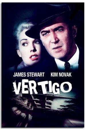 Vertigo Movie Poster Suspense Thriller Film Canvas Prints Love Mystery Posters Wall Art For Home Office Cinema Decorations Noframed 18"x12"