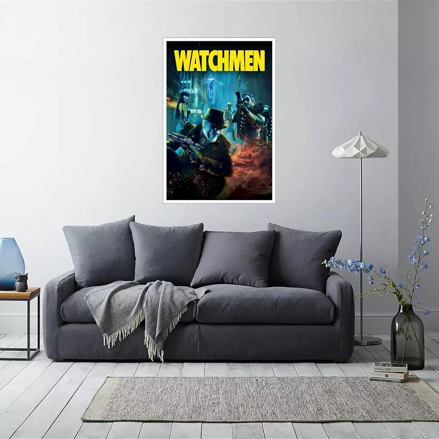 Watchmen Movie Poster Wall Art Action Movies Canvas Prints Science Fiction Movies Poster For Home Office Cinema Decorations Unframed 18"x12"