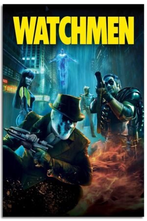 Watchmen Movie Poster Wall Art Action Movies Canvas Prints Science Fiction Movies Poster For Home Office Cinema Decorations Unframed 18"x12"