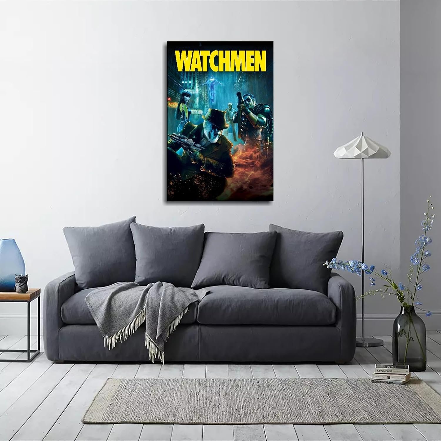 Watchmen Movie Poster Wall Art Action Movies Canvas Prints Science Fiction Movies Poster For Home Office Cinema Decorations Unframed 18"x12"