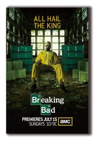 XIHOO Breaking Bad Season 5 All Hail The King Poster for Home Decor Wall Art 11x17inch (28x43cm) Frameless Gift