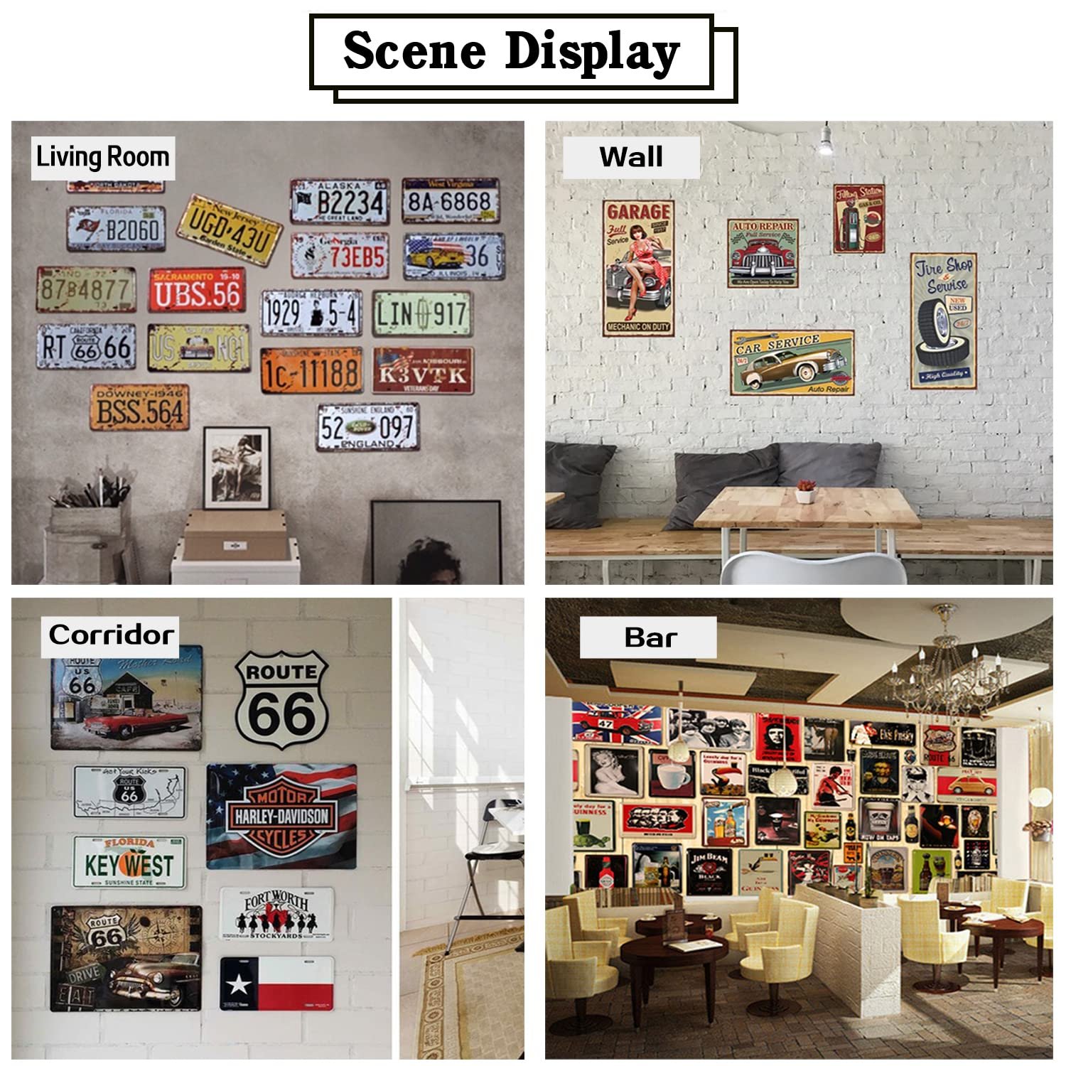 Aenaon Farmhouse Metal Tin Sign Vintage Home Kitchen Garage Bar Cave Wall Nostalgic Decor Rustic Truck Windmill and Sunflower Tin Sign 8x12 Inches