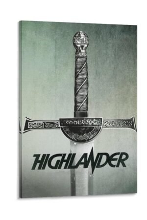 Aesthetic Posters Highlander Movie Poster Canvas Art Poster And Wall Art Picture Print Modern Family Bedroom Decor Posters 20x30inch(50x75cm)