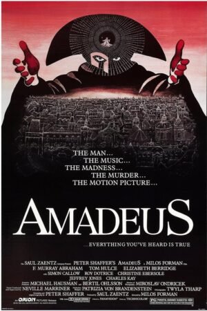 Amadeus 1984 - Vintage Classic Movie Poster-12 x 18 Inches
