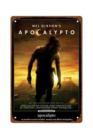 Apocalypto Metal Wall Tin Sign wall art Classic Vintage Film Poster room decor Man Cave Decor Retro Gift Vintage Decorations 8"x12"