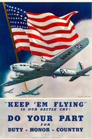 Army Air Corp - Battle Cry - - WW2 Poster-8 x 12 Inches (US/CAN only)