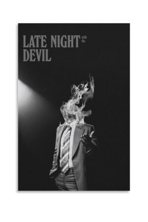 Art Posters Late Night with The Devil Movie Posters Poster Decorative Painting Canvas Wall Art Living Room Posters Bedroom Painting 12x18inch(30x45cm)