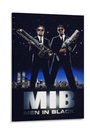 Art Posters Men in Black MIB Movie Poster Poster Decorative Painting Canvas Wall Art Living Room Posters Bedroom Painting 12x18inch(30x45cm)