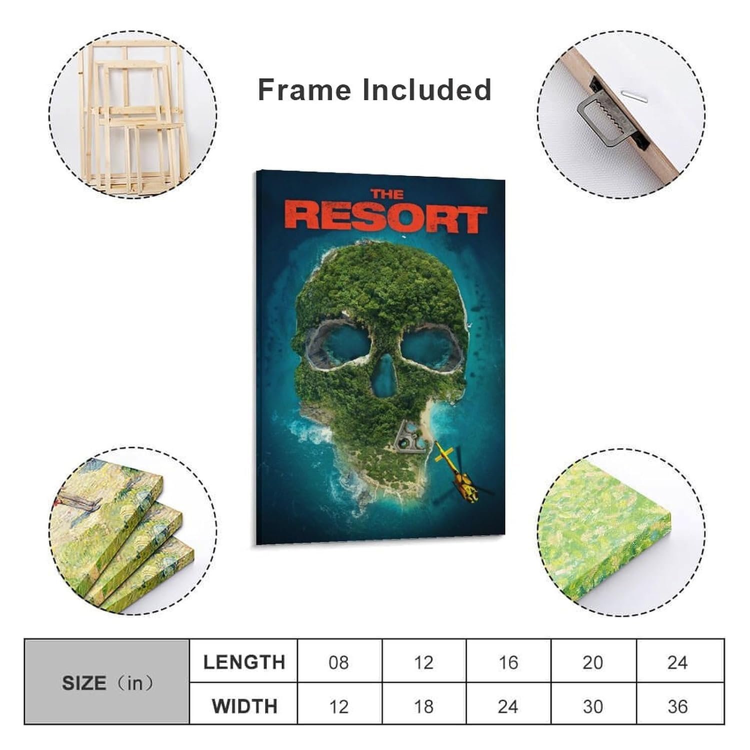 Art Posters The Resort Movie Posters Poster Decorative Painting Canvas Wall Art Living Room Posters Bedroom Painting 20x30inch(50x75cm)