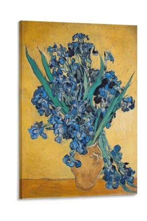 Art Posters Vincent Van Gogh Vase With Irises Poster Room Aesthetic Posters Cool Artwork Wall Art Home Decor Gift Ideas Canvas Art Poster And Wall Art Picture Print Modern...