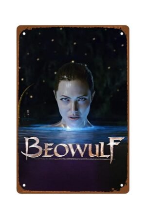 Beowulf Movie Metal Wall Tin Sign Ancient Samurai Classic Movies Poster Retro Gift Man Cave Decor Vintage Decorations 8"x12"
