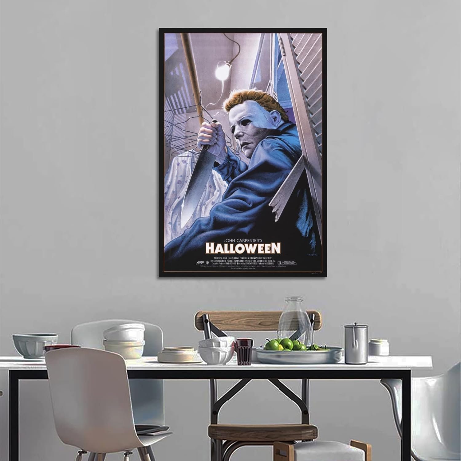 BNE Michael Myer Halloween Horror Movie Canvas Art Poster And Wall Art Picture Print Modern Family Bedroom Decor Posters 16x24inch(40x60cm)