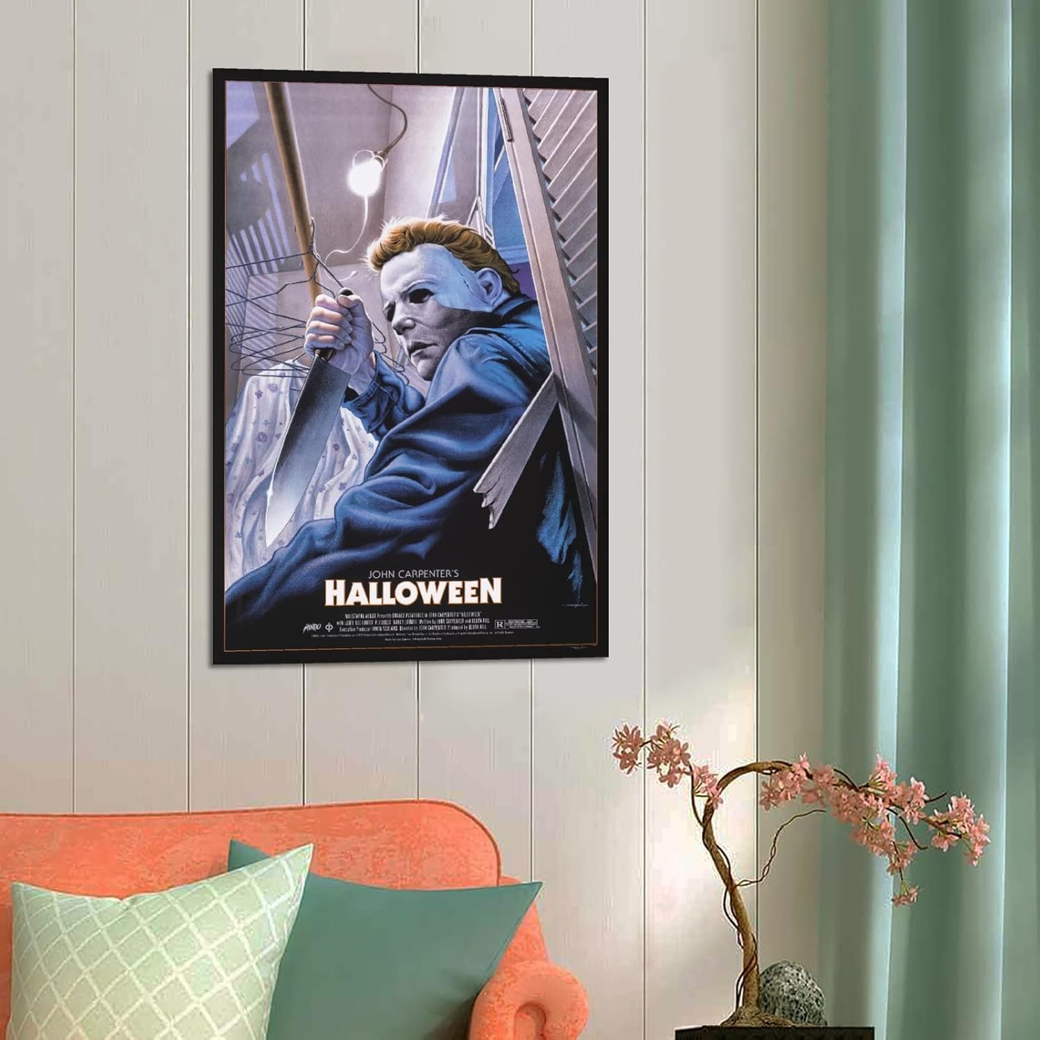 BNE Michael Myer Halloween Horror Movie Canvas Art Poster And Wall Art Picture Print Modern Family Bedroom Decor Posters 16x24inch(40x60cm)