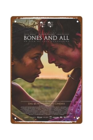 Bones And All (2022) Movie Man Cave Decor wall artLove Horror Movie Poster room decor Metal Wall Tin Sign Retro Gift Vintage Decorations 8"x12"