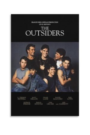 BRRF The Outsiders Movie Poster Teen Drama Office Poster Poster Decorative Painting Canvas Wall Art Living Room Posters Bedroom Painting 24x36inch(60x90cm)