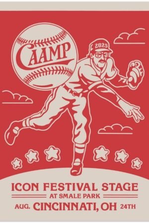 Caamp Icon Festival Stage Smale Park Cincinnati OH August 24 2025 Poster