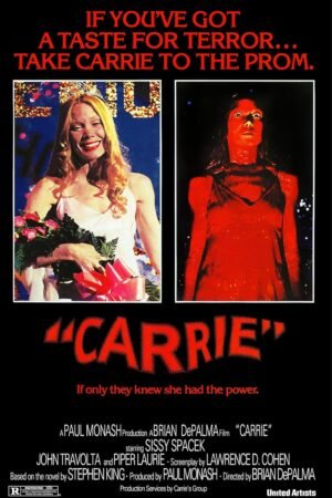 - Carrie Sissy Spacek Vintage Horror Movie Poster - 11x17