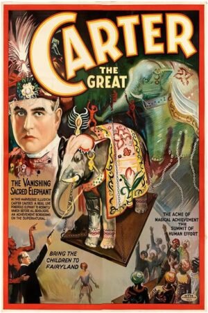 Carter The Great - Magician 2 - Vintage Advertising Poster-24 x 36 Inches