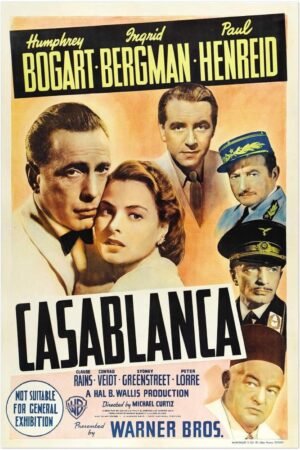 Casablanca - Vintage Movie Poster - US Release #5-24 x 36 Inches