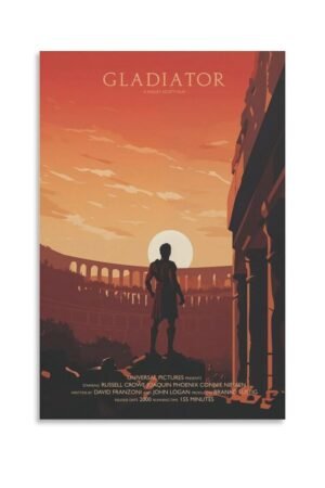 Classic Movie Gladiator Movie Posters Room Aesthetic Posters Cool Artwork Wall Art Home Decor Gift Ideas Poster Decorative Painting Canvas Wall Art Living Room Posters Bedroom...
