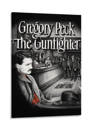 Classic Movie Posters The Gunfighter Room Aesthetic Posters Cool Artwork Wall Art Home Decor Gift Ideass Poster Decorative Painting Canvas Wall Art Living Room Posters Bedroom...