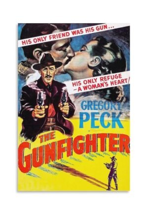 Classic Movie Posters The Gunfighter Room Aesthetic Posters Cool Artwork Wall Art Home Decor Gift Ideass Canvas Art Poster And Wall Art Picture Print Modern Family Bedroom Decor...