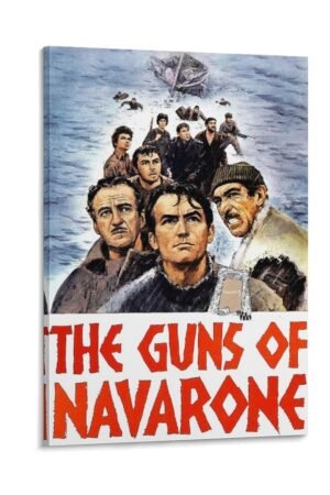 Classic Movie Posters The Guns of Navarone Room Aesthetic Posters Cool Artwork Wall Art Home Decor Gift Ideass Poster Decorative Painting Canvas Wall Art Living Room Posters...