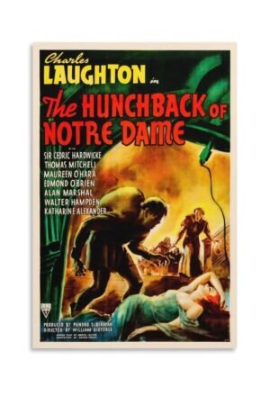 Classic Movie Posters The Hunchback of Notre Dame Room Aesthetic Posters Cool Artwork Wall Art Home Decor Gift Ideass Canvas Art Poster And Wall Art Picture Print Modern Family...