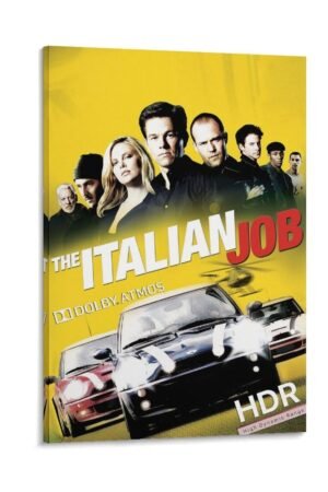 Classic Movie Posters The Italian Job Room Aesthetic Posters Cool Artwork Wall Art Home Decor Gift Ideas Poster Decorative Painting Canvas Wall Art Living Room Posters Bedroom...